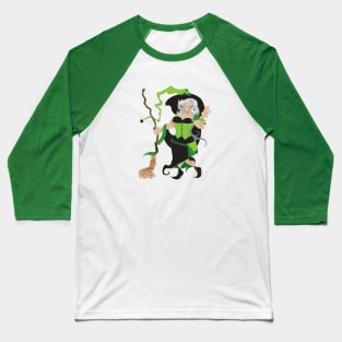 Granny Hex (green) Baseball T-Shirt